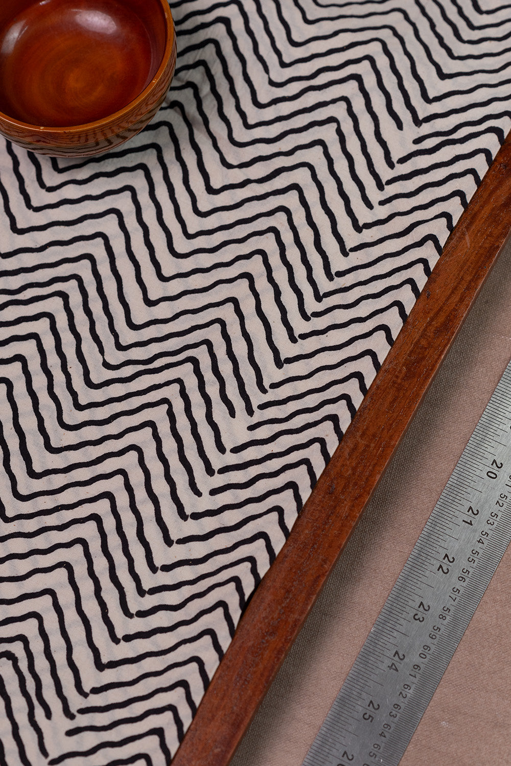Ajrak Cotton Fabric Design - 4