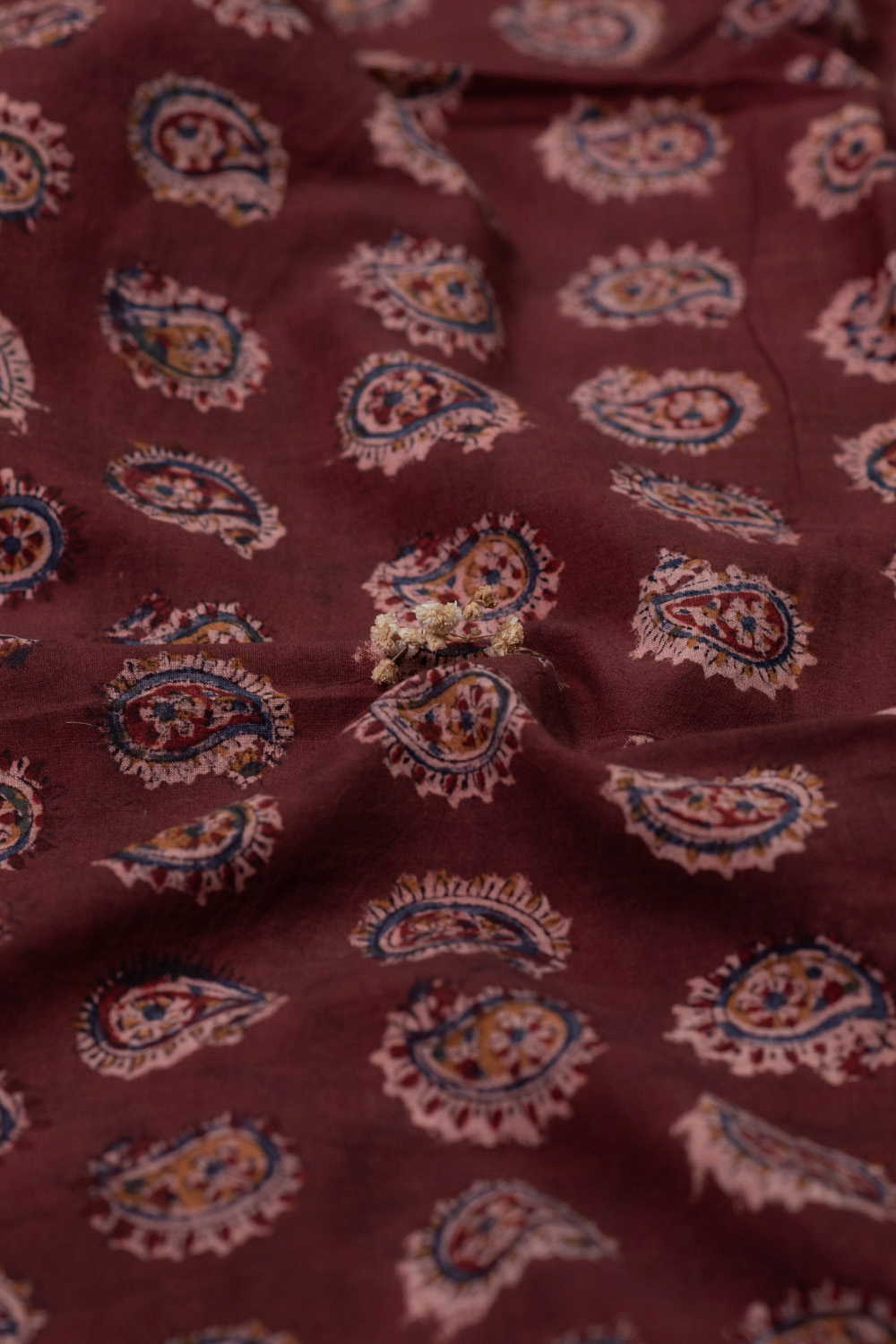 Printed Kalamkari Cotton Fabric Design - 6
