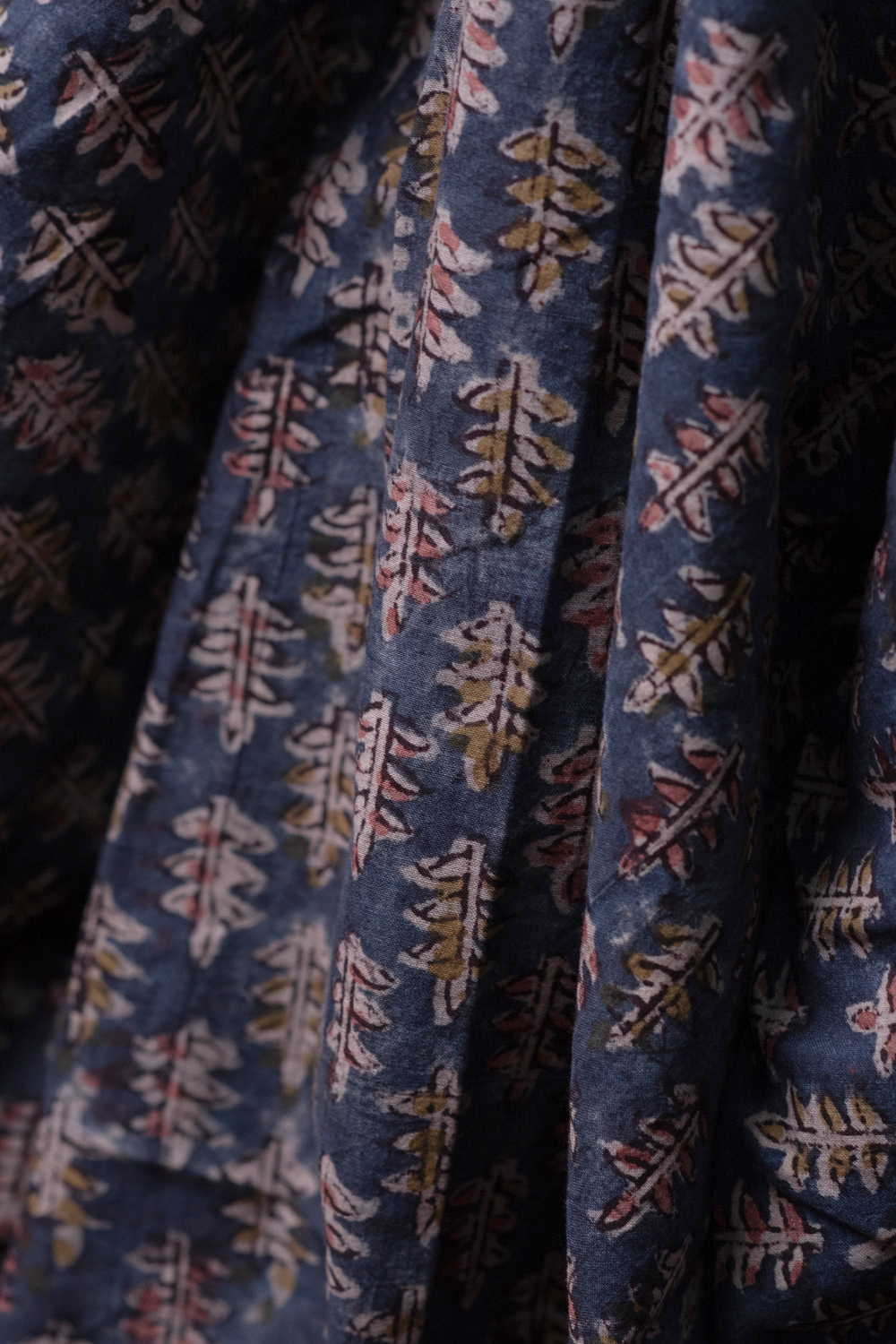 Printed Kalamkari Cotton Fabric Design - 5