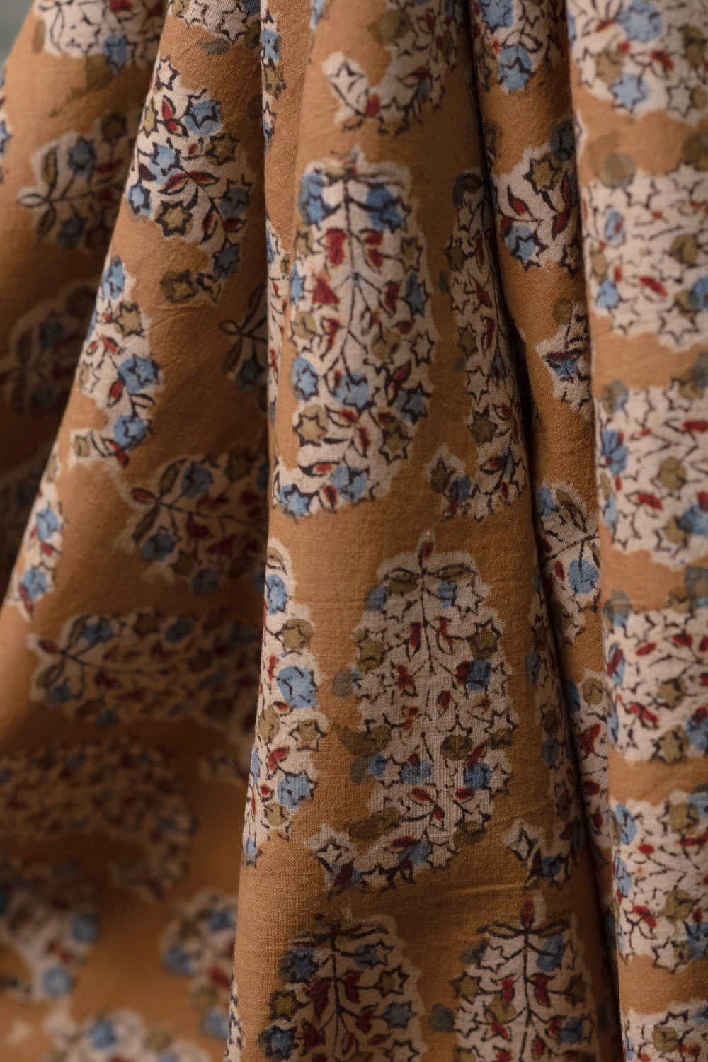 Printed Kalamkari Cotton Fabric Design - 9