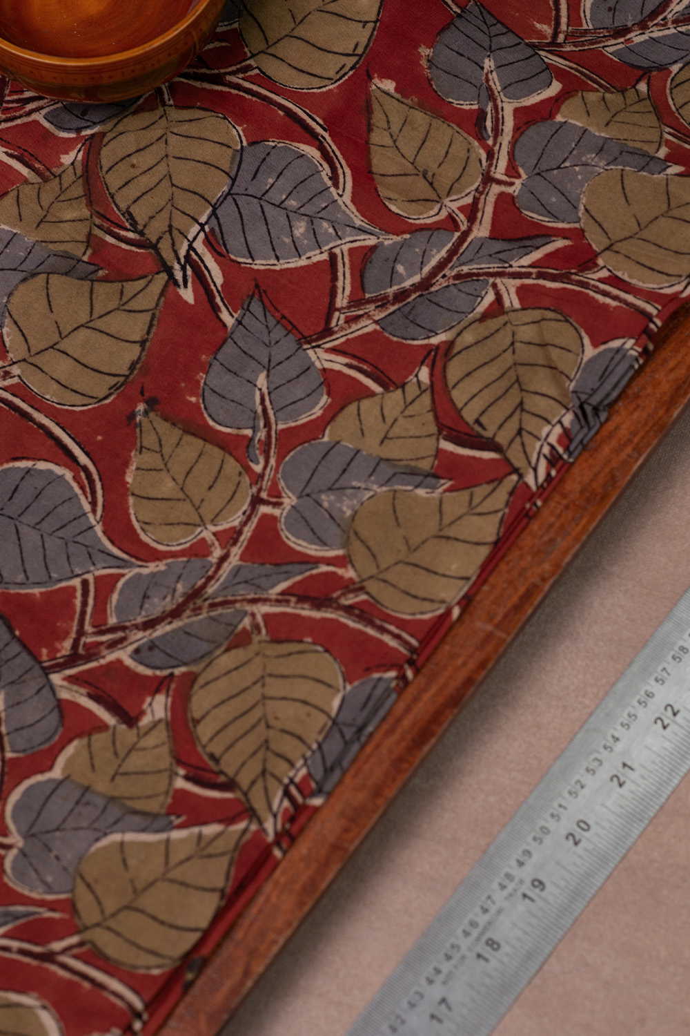 Printed Kalamkari Cotton Fabric Design - 4