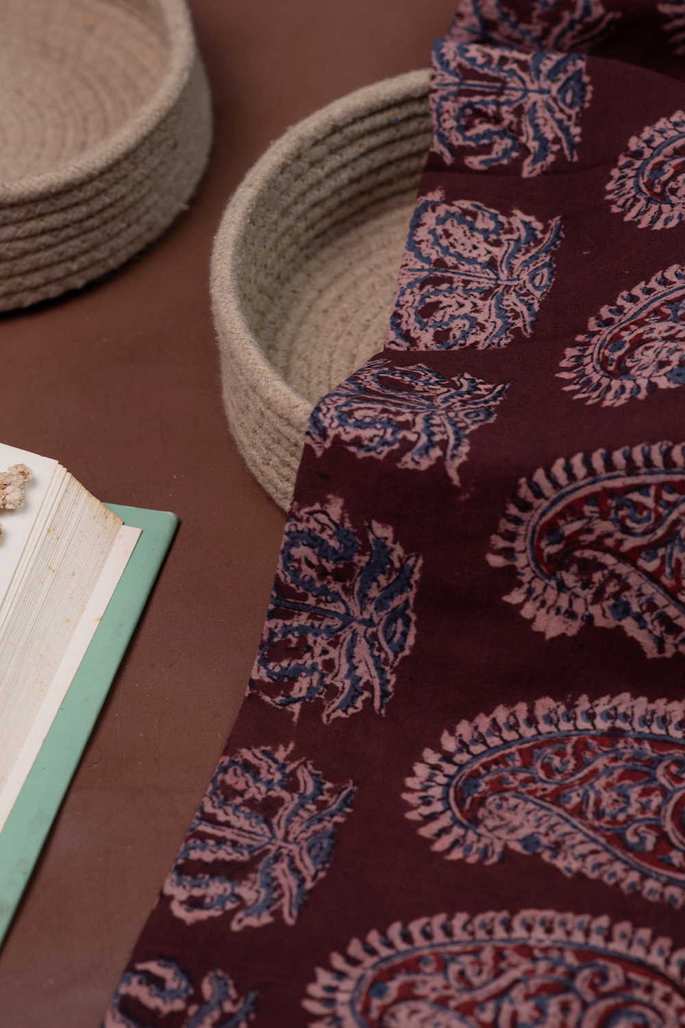 Printed Kalamkari Cotton Fabric Design - 4