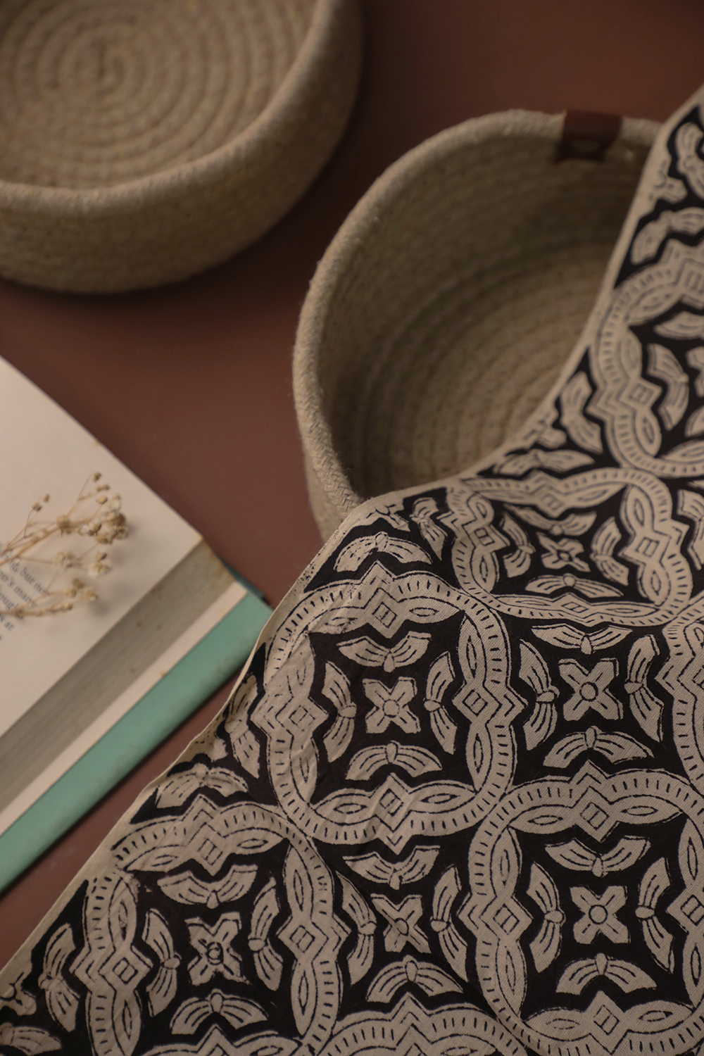 Intricate Design Bagru Cotton Fabric