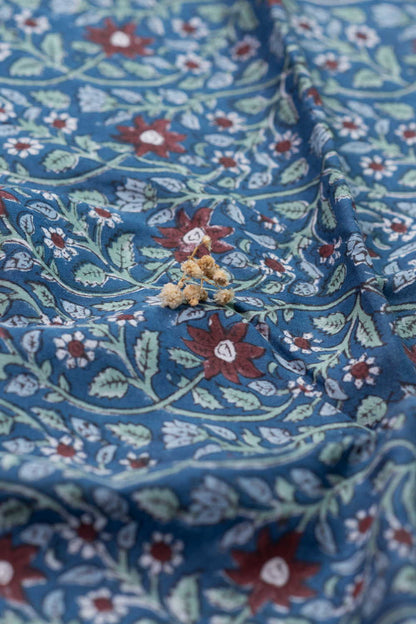Sanganeri Cotton Fabric Design - 3