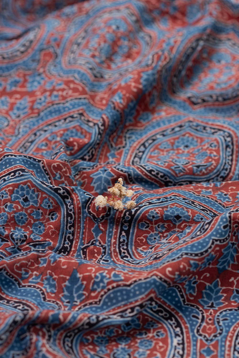 Ajrak Cotton Fabric Design - 3