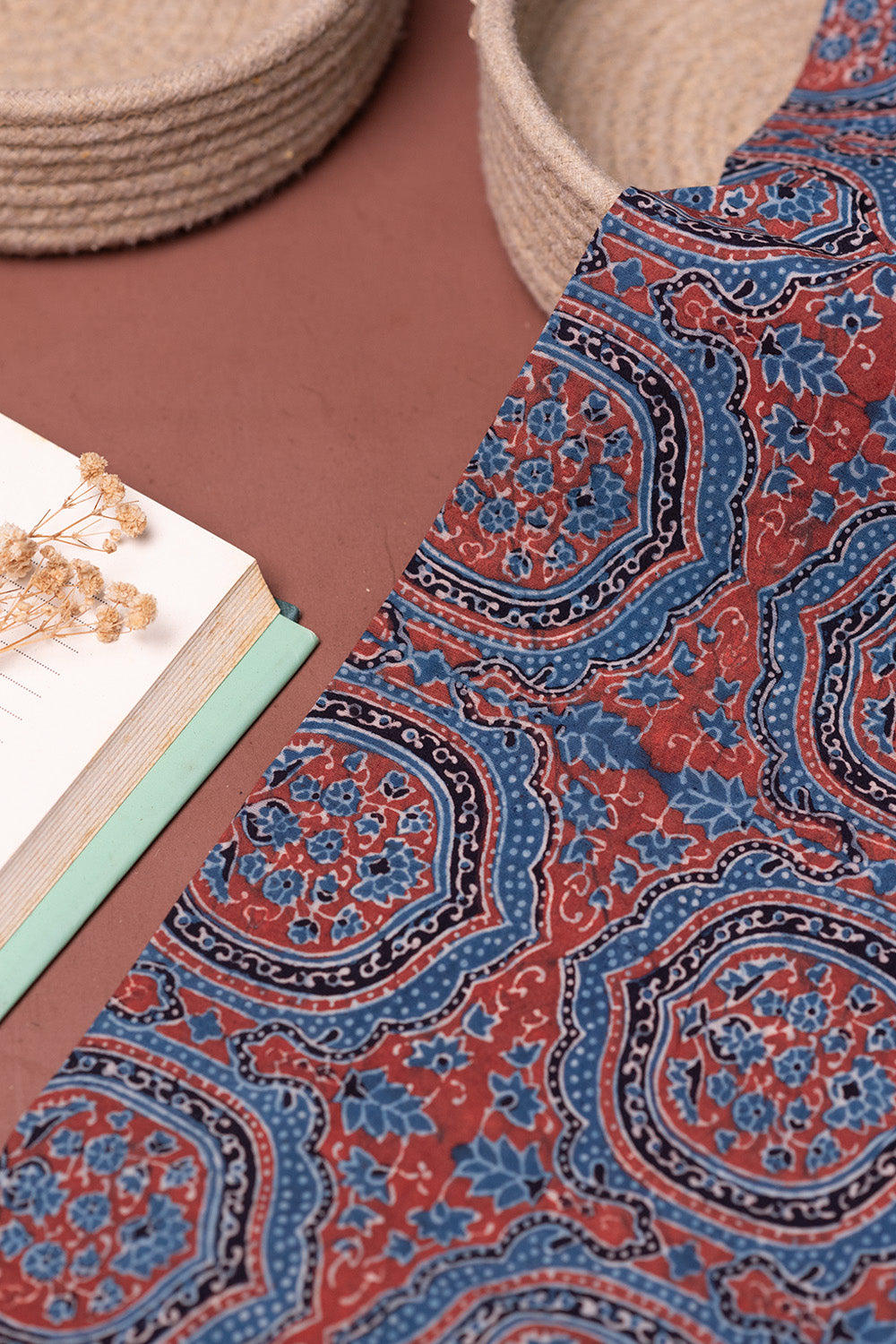 Ajrak Cotton Fabric Design - 3