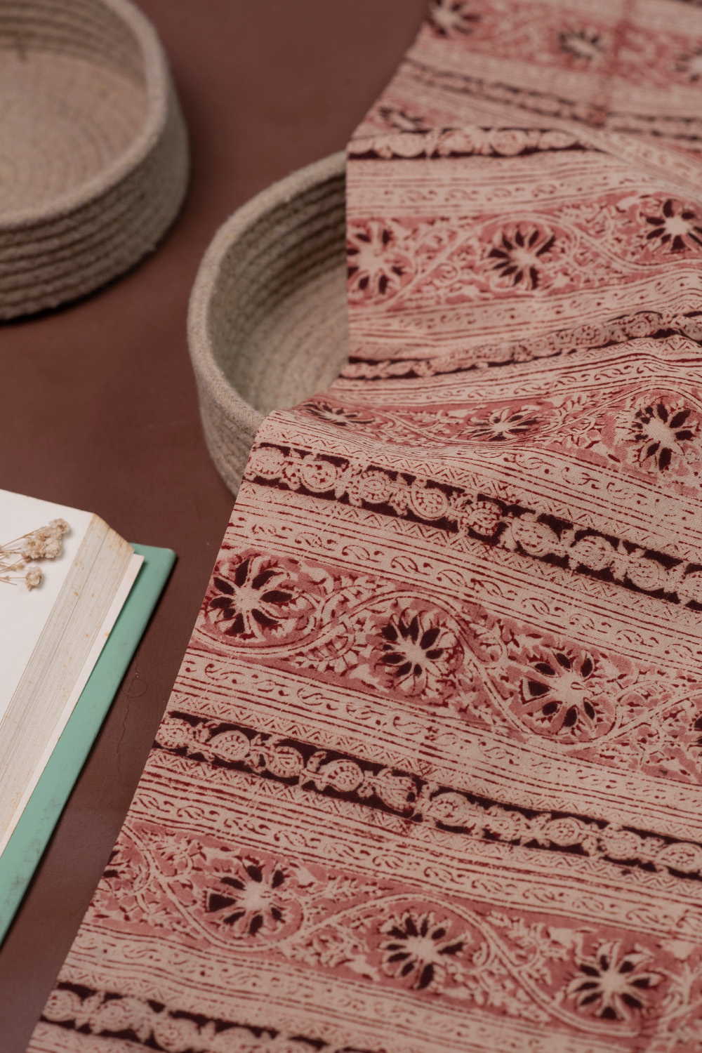 Printed Kalamkari Cotton Fabric Design - 2