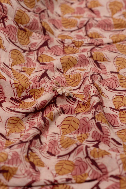 Printed Kalamkari Cotton Fabric Design - 3