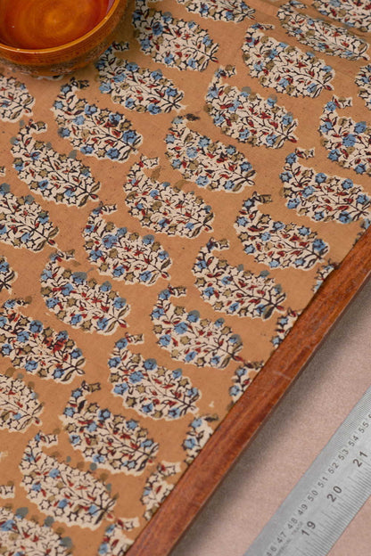 Printed Kalamkari Cotton Fabric Design - 9