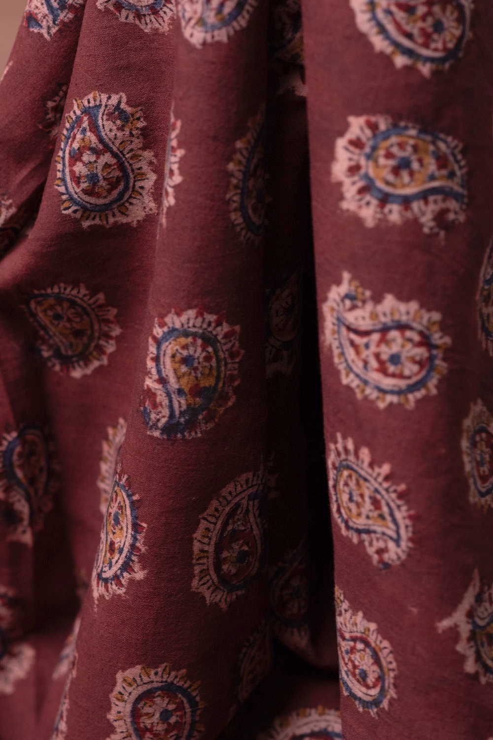 Printed Kalamkari Cotton Fabric Design - 6