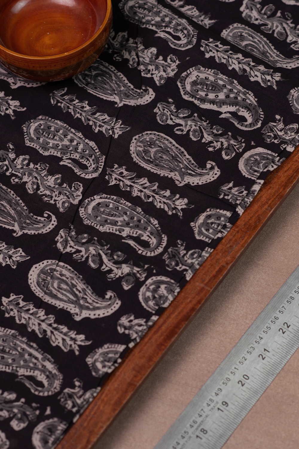 Printed Kalamkari Cotton Fabric Design - 7