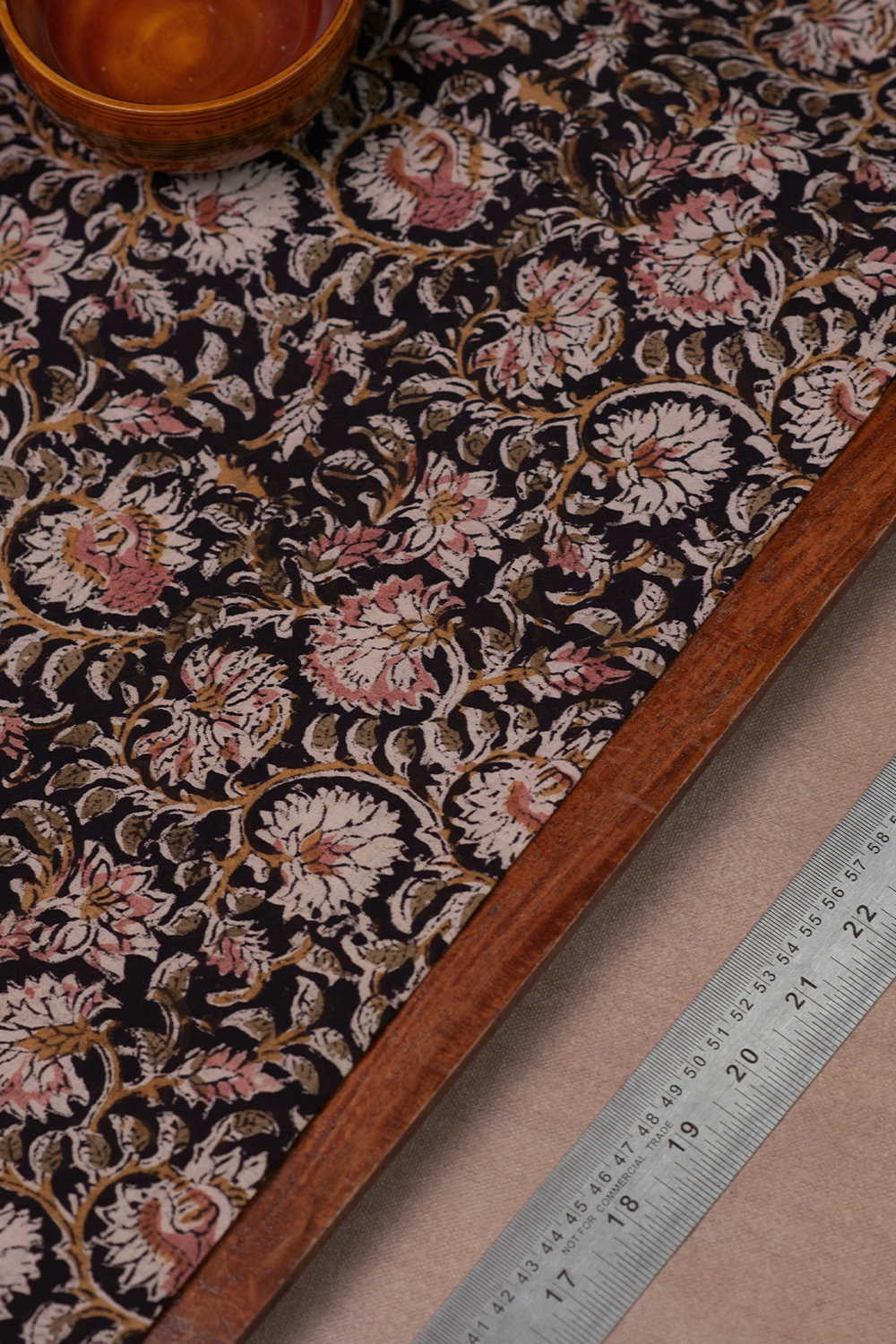 Printed Kalamkari Cotton Fabric Design - 8
