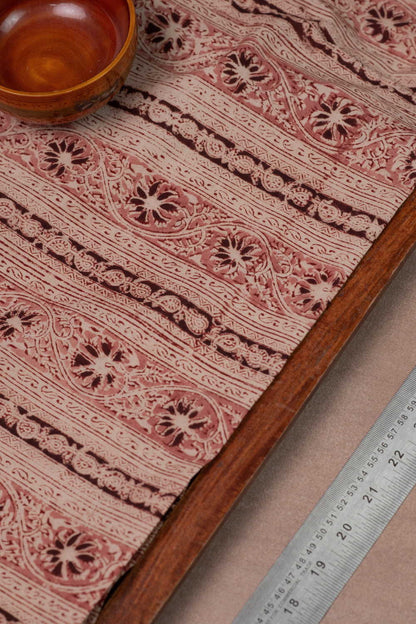 Printed Kalamkari Cotton Fabric Design - 2