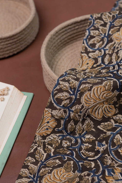 Printed Kalamkari Cotton Fabric Design - 1