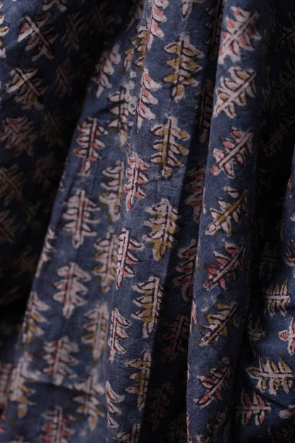 Printed Kalamkari Cotton Fabric Design - 5