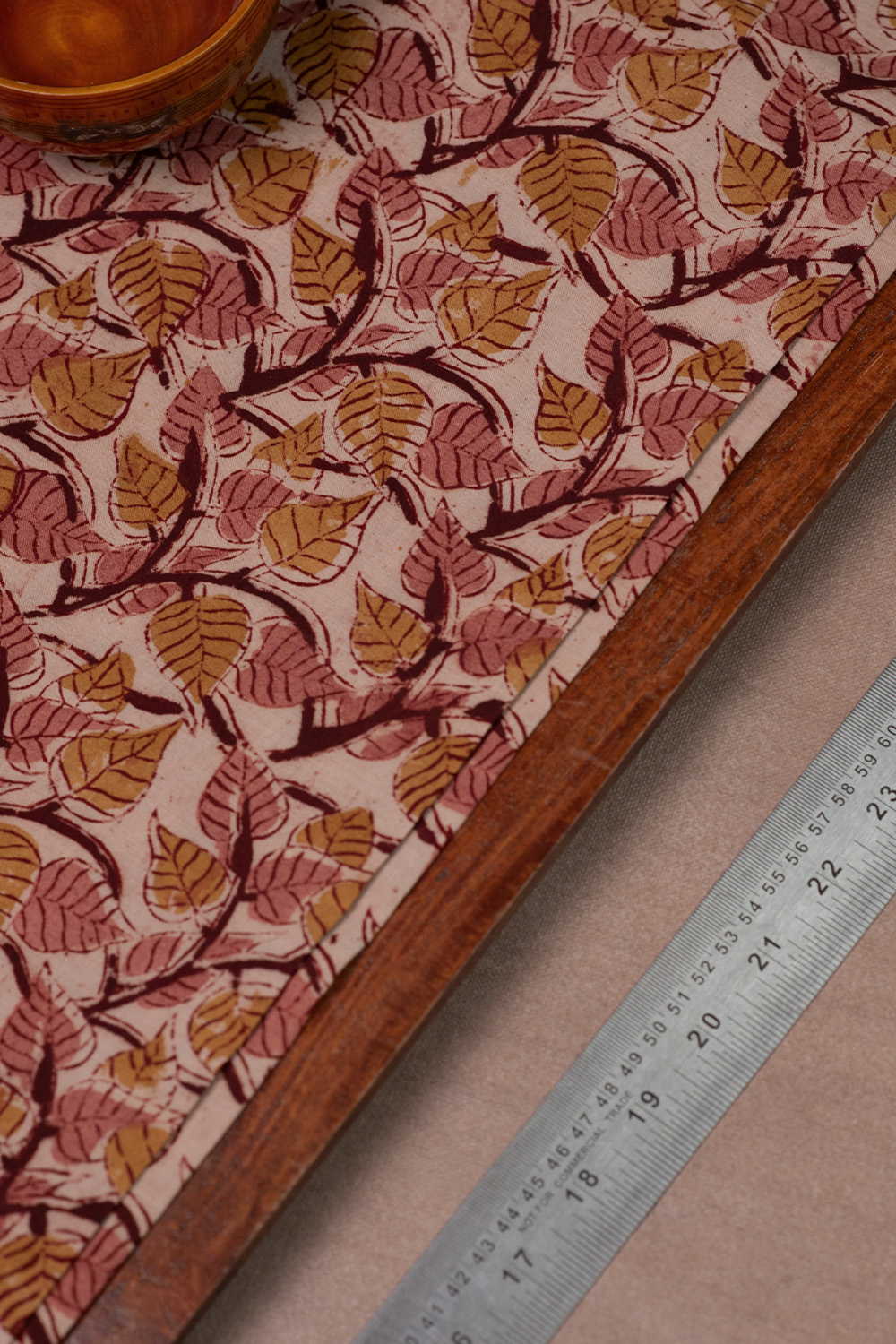 Printed Kalamkari Cotton Fabric Design - 3