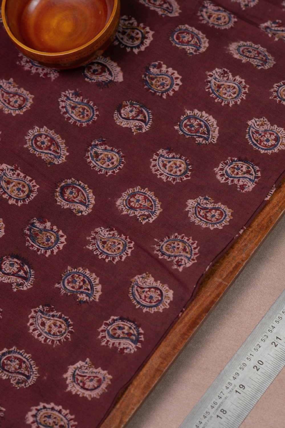 Printed Kalamkari Cotton Fabric Design - 6