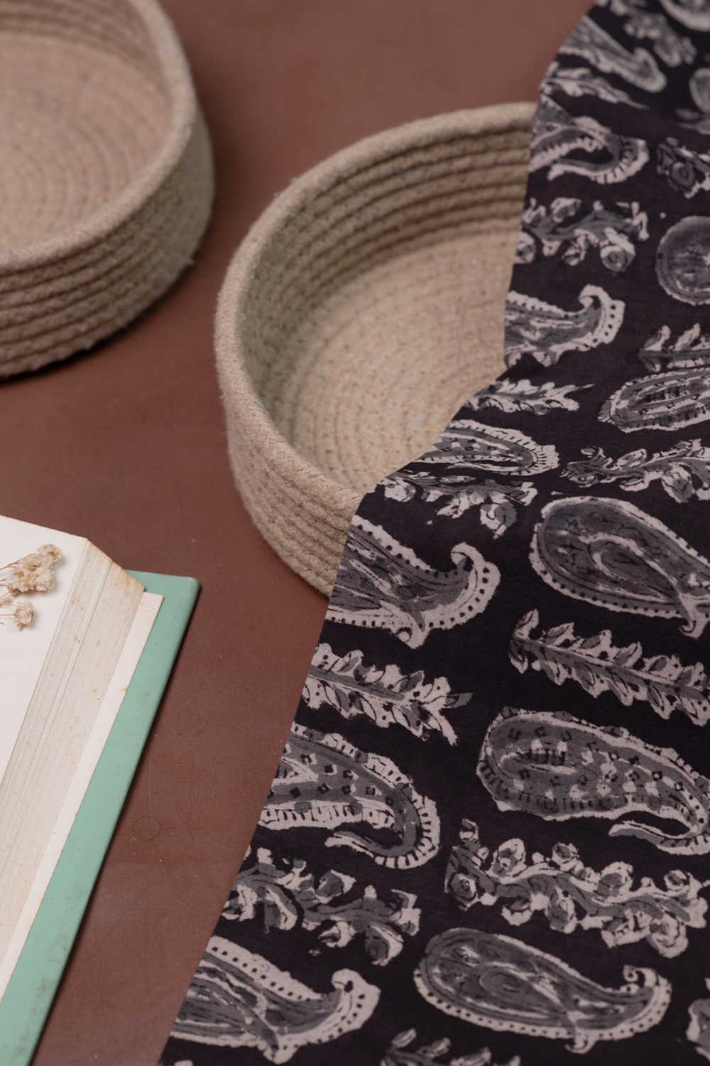 Printed Kalamkari Cotton Fabric Design - 7