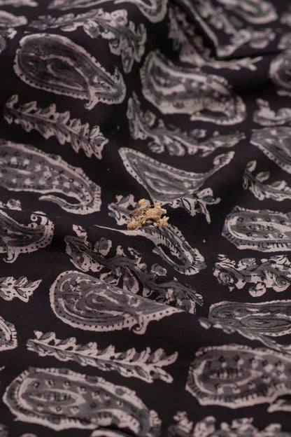 Printed Kalamkari Cotton Fabric Design - 7