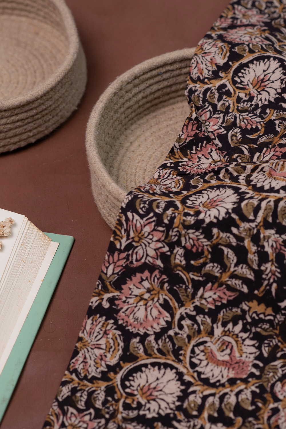 Printed Kalamkari Cotton Fabric Design - 8