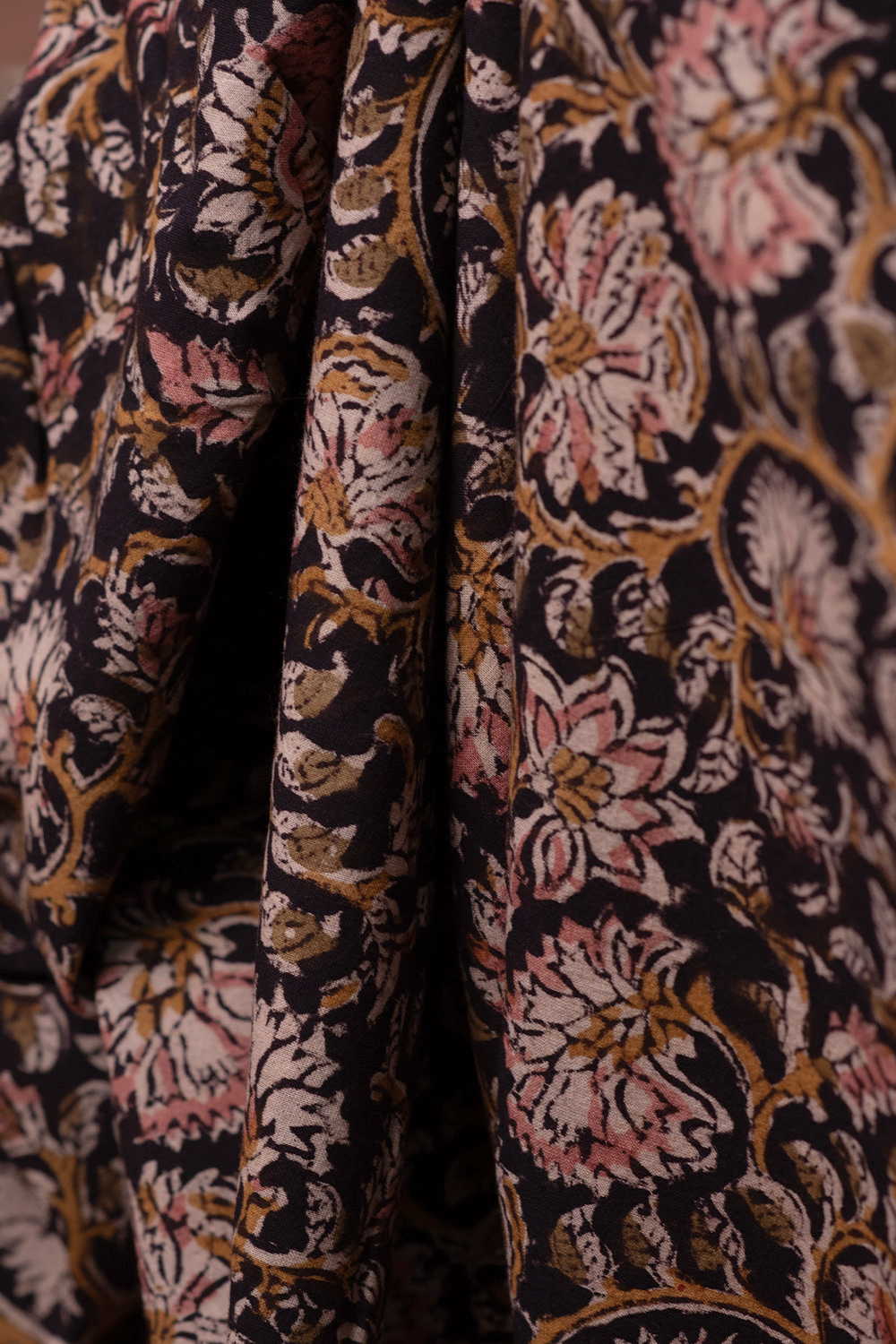 Printed Kalamkari Cotton Fabric Design - 8
