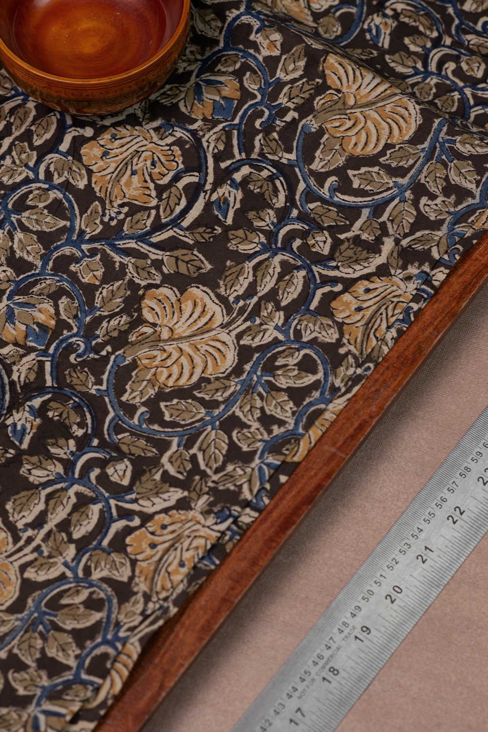 Printed Kalamkari Cotton Fabric Design - 1