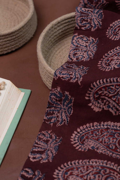 Printed Kalamkari Cotton Fabric Design - 4