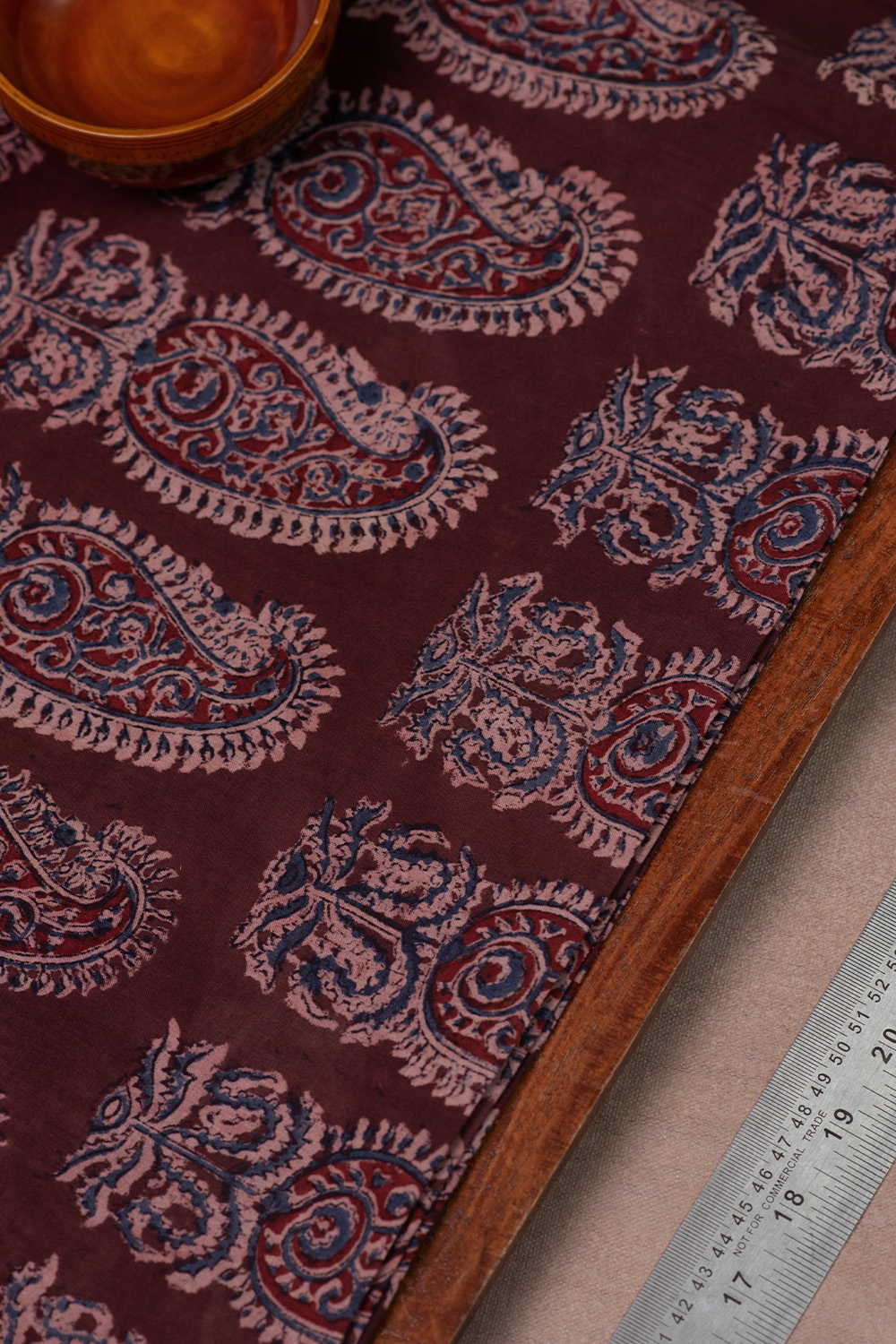 Printed Kalamkari Cotton Fabric Design - 4