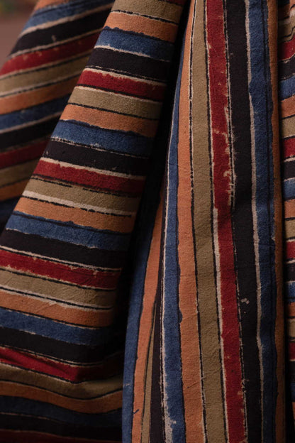 Printed Kalamkari Cotton Fabric Design - 10