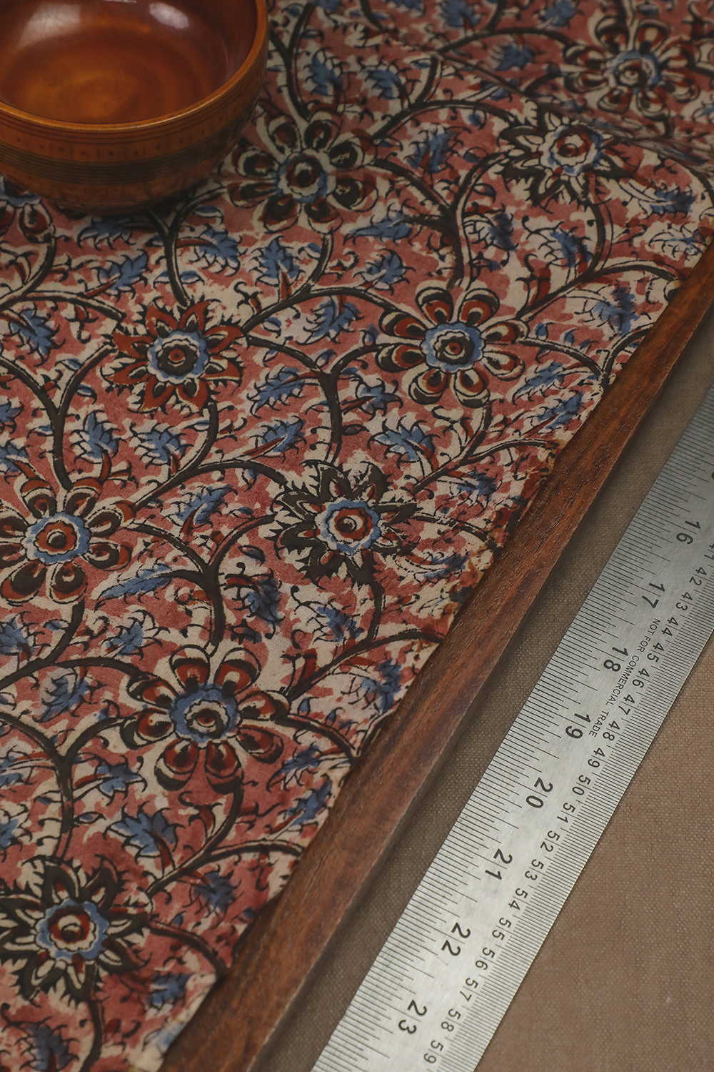 Bloom Reverie Printed kalamkari Cotton Fabric