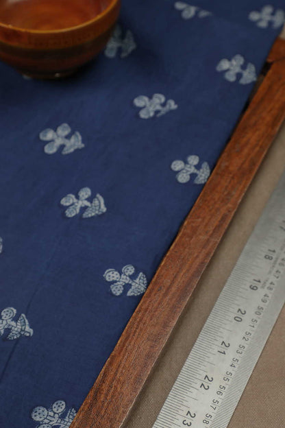 Indigo - Butta Dabu Cotton Fabric